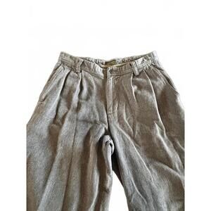 Vintage Dockers Authentics 100% Cotton Pleated Trousers 26” Waist Academia Style